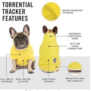 Yellow Dog Raincoat - Water-Resistant Pet Jacket
